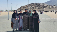 صور لمعتمري الفوج الخامس من مدينة يافا في مكة المكرّمة 